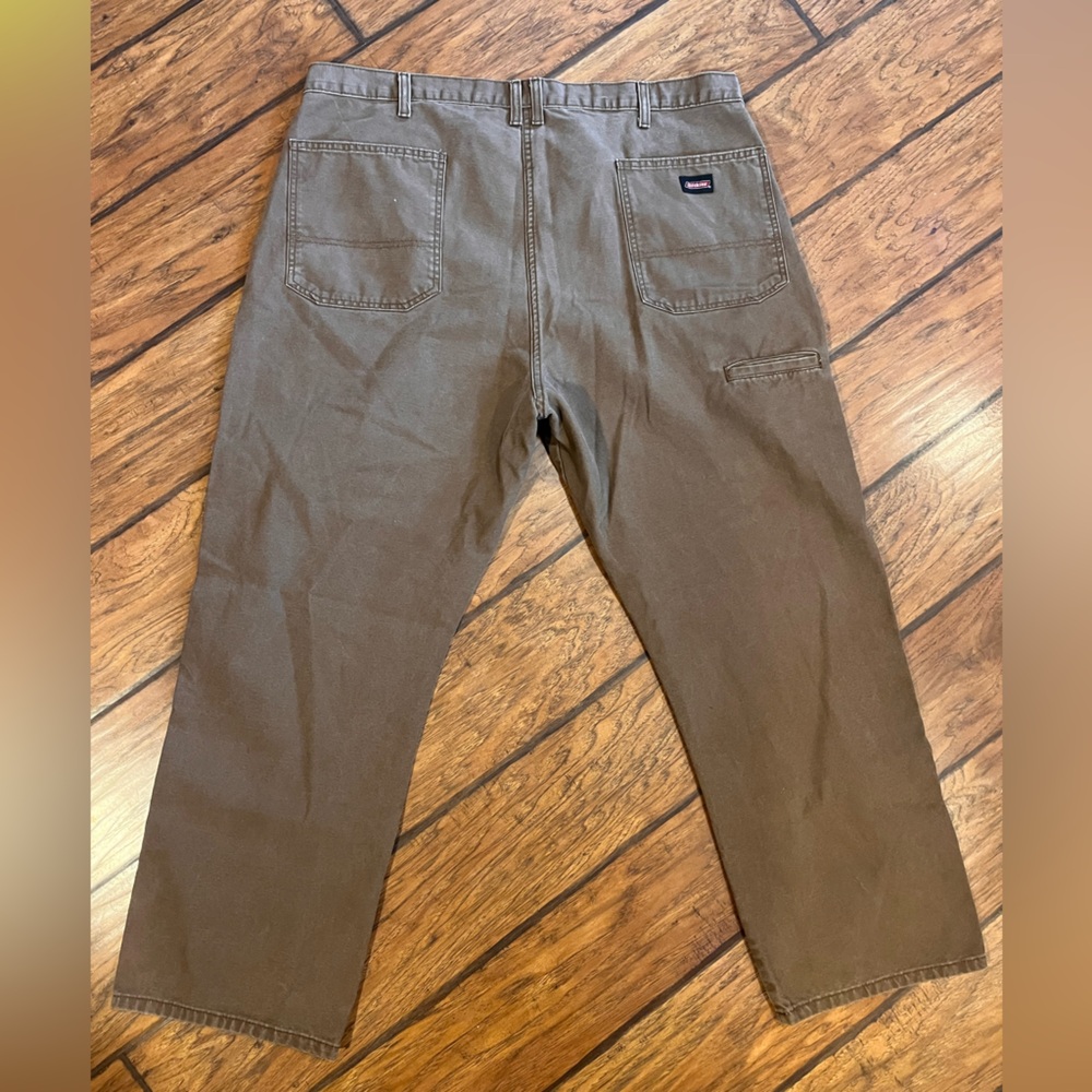 Dickies Work Pants Jeans men’s 42x30 brown durable comfort cotton straight fit